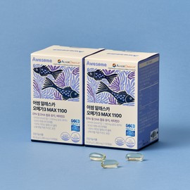 Awesome Alaska Omega3 MAX 1100 2 boxes / 어썸 알래스카 오메가3 MAX 1100 2박스
