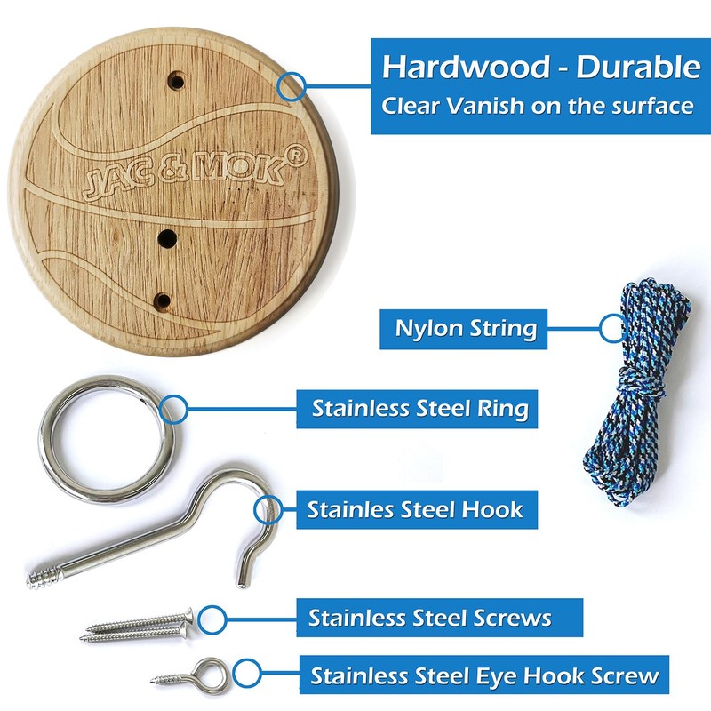 Hook and Ring Toss Game Swing Game DIY Kit -Stainless