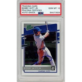 Bobby Witt 2020 Donruss Optic Autographed Rookie Card #RP-2 - PSA/DNA 10