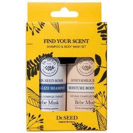 Dr. Seed Super Seed Balm Shampoo Body 2-piece travel kit Bebe Musk, 1 set / 닥터시드 슈퍼시드밤 샴푸바디 여행용 2종 트래블키트 베베머스크, 1세트