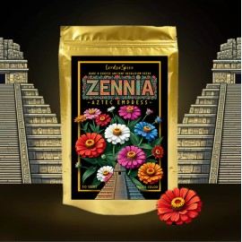 Zinnia Seeds Bulk - Giant Mix - Aztec Empress - Tall Majestic Many Colors - USA
