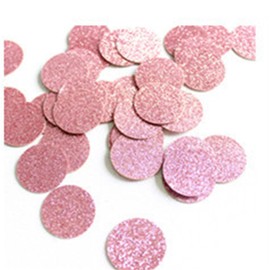 HQKJGSYX 100pcs Biodegradable Confetti Pink Confetti Rose Gold Round Table Confetti Circle Dots Table Scatter Confetti Wedding Bridal Shower Engagement Baby Shower Birthday Party Confetti Decorations