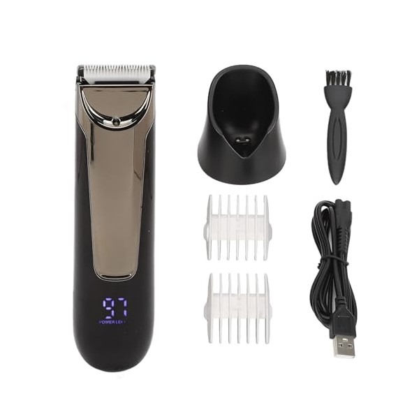Electric Hair Clippers for Men, Cordless Grooming Set with LCD