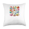 Mochi Globetrotter Throw Pillow