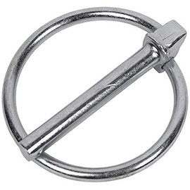 DOJA INDUSTRIAL Folding Cotter Pin Bolts Pack of 10 6 mm Diameter x 37 mm Long Galvanised Steel Pin Pin Folding Connector Safety Folding Pins for Boat, Bike, Trailer, Tractor