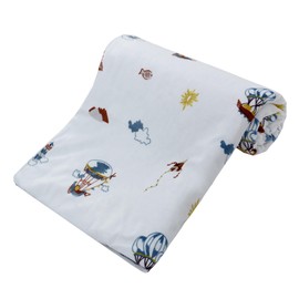 LAT LEE AND TOWN Baby Blankets Super Soft Quilted Newborn Sleeping Blankets Nursery Duvet with Polka Dot Back for Toddlers Babies Girls Boys (Blue)