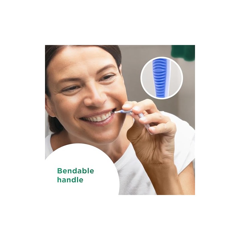 GUM TRAV-LER Interdental Brushes for Thorough Cleaning Between Teeth Flexible