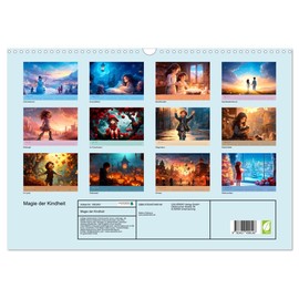 Magic of Childhood (Wall Calendar 2026 DIN A3 Landscape), CALVENDO Monthly Calendar: Immerse yourself in the colourful world of our childhood dreams - a calendar that makes ... shine! (CALVENDO People