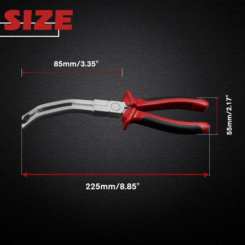 SPEEDWOX Glow Plug Pliers - Angled & Curved Jaw Pliers