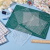 BENECREAT 4pcs Acrylic Sashiko Stencil Sashiko Template 12x12cm Point Line