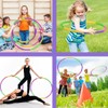 8 pezzi, hula hoop, pneumatici pieghevoli in plastica, per ginnastica,