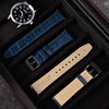 Anbeer 20mm Italian Alligator Grain Embossed Pattern Leather Watch Strap,Quick