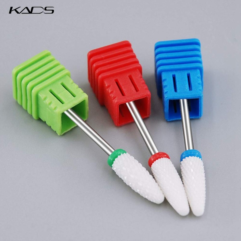 KADS Ceramic Nail Drill Bit, Nail Drill Machine Bit, Grinding