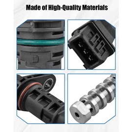 Intake & Exhaust Engine VVT Solenoid Camshaft and Crankshaft Position Sensor Fits for Hyundai Santa Fe Sport Sonata Tucson Kia Forte Optima 2011-2015 Replaces 243552G500 3935025010 2CRK0146