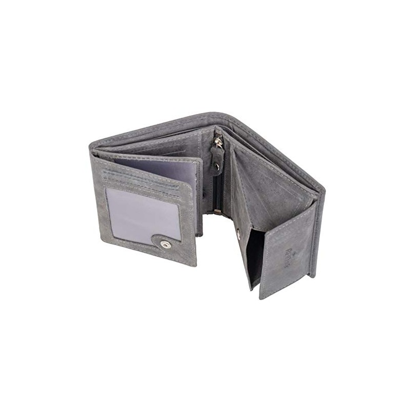 Women's and Men's Genuine Leather Wallet in Portrait Format, Wallet