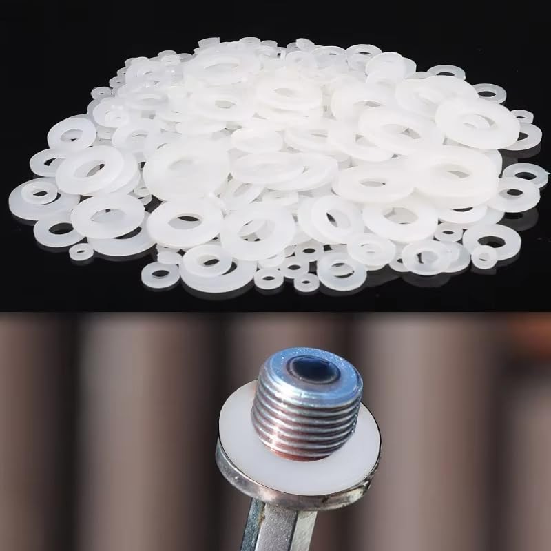 ShaYuLaLa M2-M10 500 Pcs Nylon Flat Washer Set with Plastic