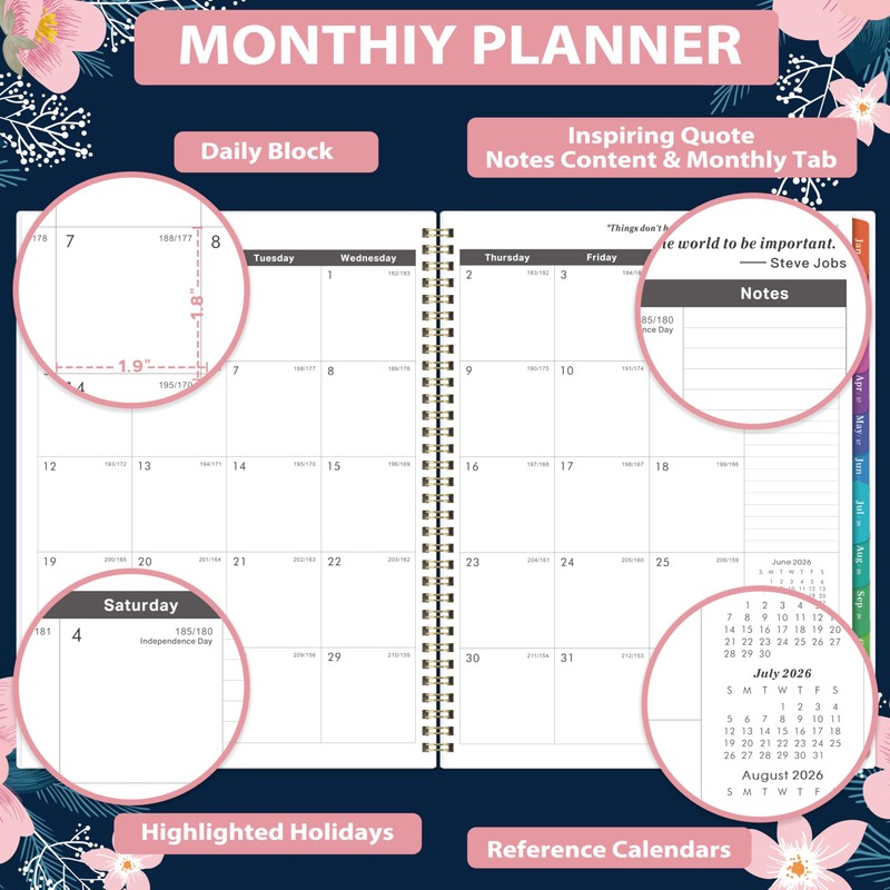 2026-2029 Monthly Planner - July 2026 - June 2029, 3