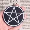 Opexicos 10Pcs Pentagram Patch Pentacle Satanic Occult Goth Wicca Witch