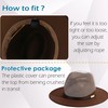 Gossifan Fedora Hats for Men Wide Brim Panama Hat with