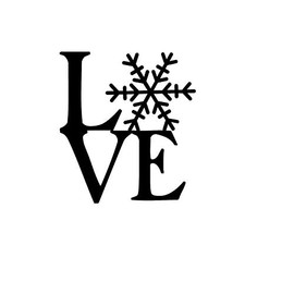 Love Snow Snowflake NOK Decal Vinyl Sticker |Cars Trucks Vans Walls Laptop|Black|5.5 x 5.0 in|NOK592