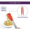 Mastrad F17614 Kitchen Tongs with Stainless Steel Handle - Non-Stick