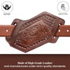 Leather Knife Sheath for Belt Pocket Folding Knife Holder Compact