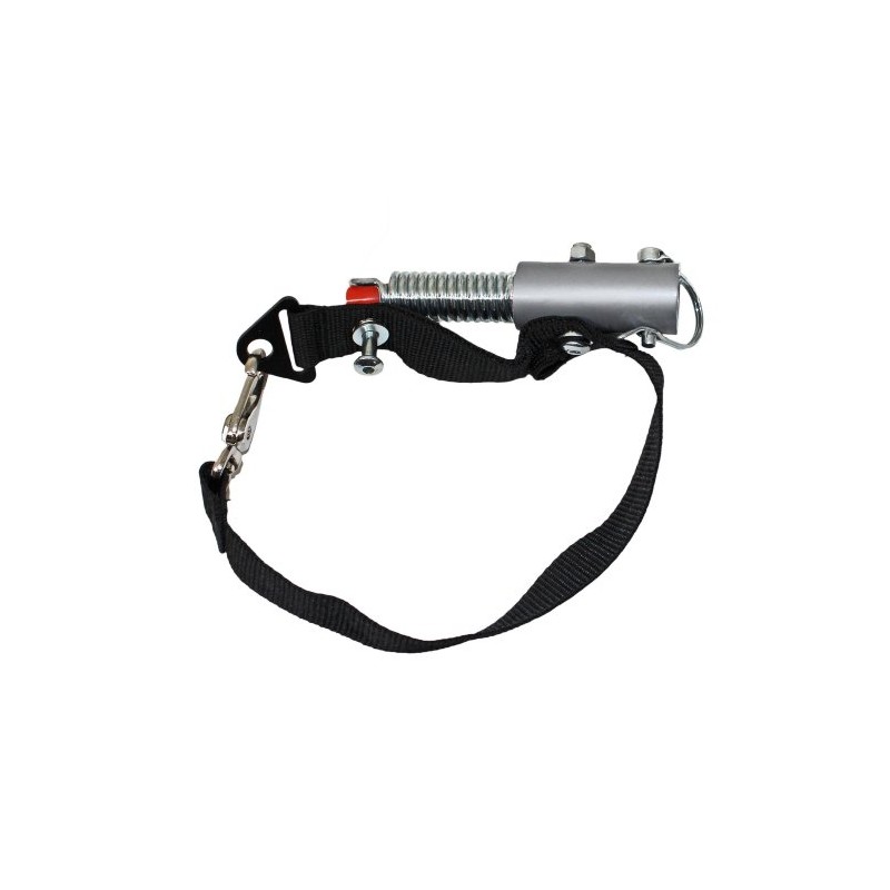Universal coupling adapter with spring drawbar connection for children's trailers