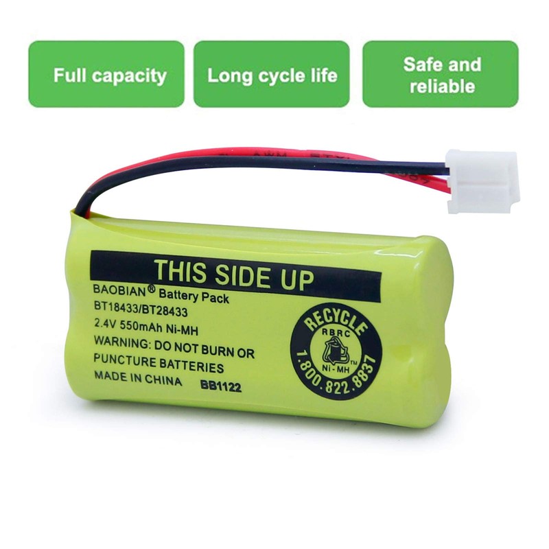 BAOBIAN BT18433/BT28433 BT184342 BT284342 BT1011 BT-1011 Cordless Phone Battery CL80109