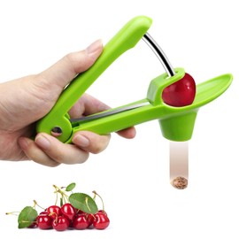 VOSSOT Kirschentkerner Kirsche entkerner Oder Stoner Entkerner Profi Kirschkern Oder Samenentferner Kirschentkernen Küchenwerkzeuge für Schnell Entfernen Früchtsteinen (Grün)