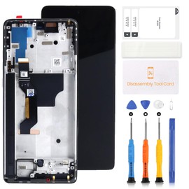 AMOLED for Moto G Stylus 5G 2024 XT2419 XT2419-1 XT2419-2 Screen Replacement Kit,6.7 inch for Motorola G Stylus 5G 2024 LCD Display Touch Digitizer Full Assembly Repair Kit with Frame