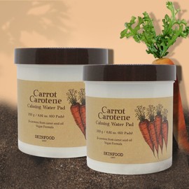 스킨푸드 캐롯 카로틴 카밍 워터 패드 60매 당근패드 2개 유통기한 27.6.2 / 스킨푸드 캐롯 카로틴 카밍 워터 패드 60매 당근패드 2개 유통기한 27.6.2