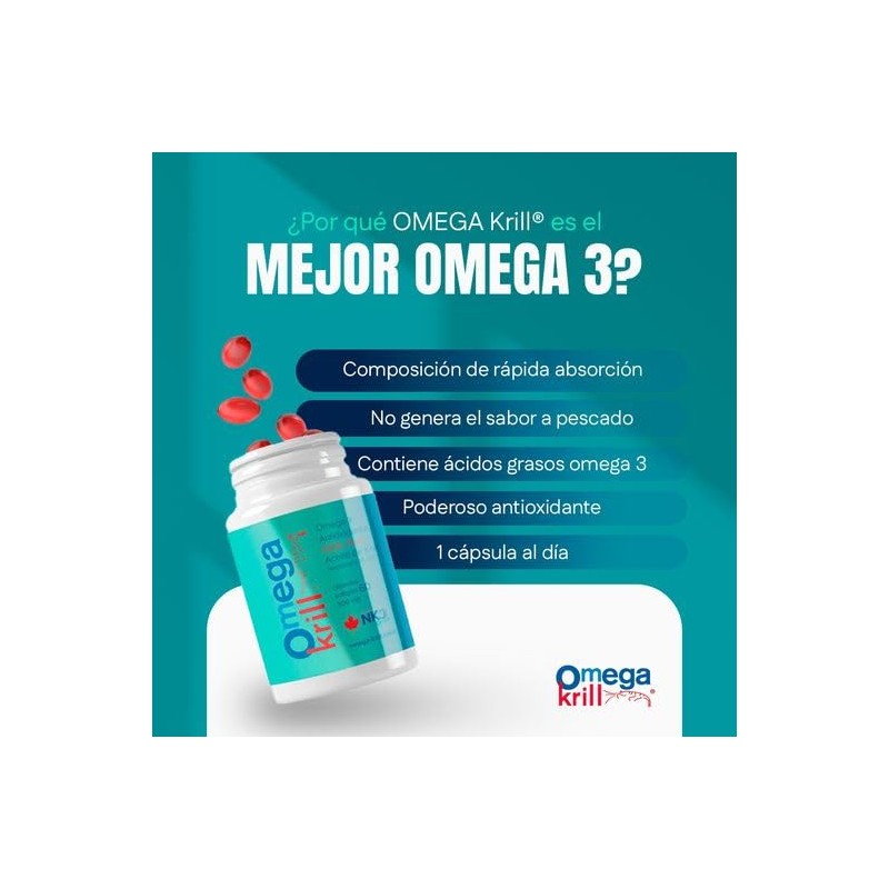 60 Cápsulas - Omega 3 de Krill antártico de Neptune