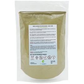 BRAHMI Powder - 100% Natural - Used for scalp and skin care and allows hair to grow longer and stronger (100 g)
