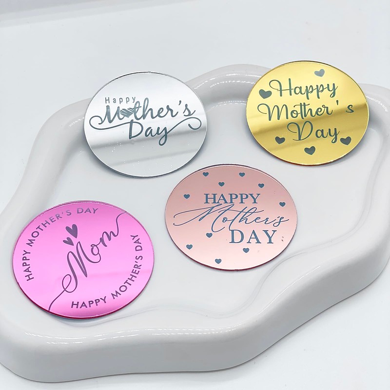 Decoración para cupcakes, 40 piezas de acrílico para el día