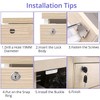 Litensh Cam Lock with Key Alike, Security Cabinet Lock Cupboard