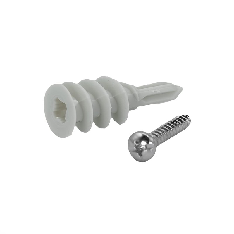 CONFAST Nylon Self-Drilling Drywall/Hollow-Wall Anchor Kit with Screws, 200 Pieces