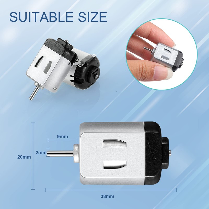 Coume 200 Pack Dc Motor 1.5-3v 23000rpm Mini Hobby Electric