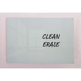 Smith & Oliver Oliver Smith-Glass Dry Erase Memo Board, 2 x 1.5, White
