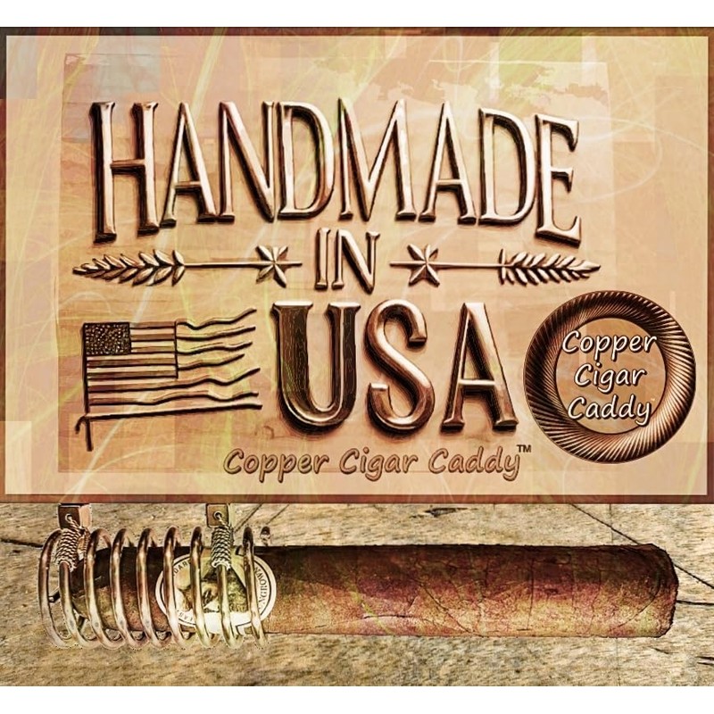 Golf Cart Cigar Holder Accessory, ,Handmade, Solid Copper, Magnetic. Adds