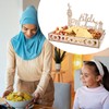Ramadan Plate Eid Mubarak Decorative Tray with Moon Star Castle