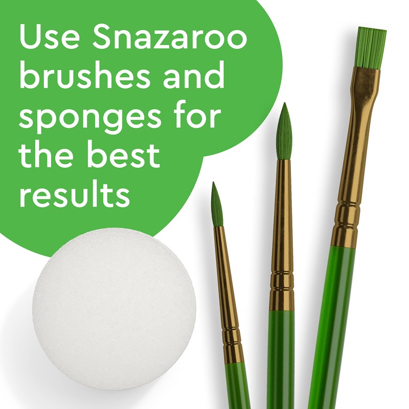 Snazaroo SZ1198010 Face Paint High Density Sponges, 2 Pcs, White,