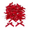 Bulk 200 Pieces Red Twist Tie Satin Bows