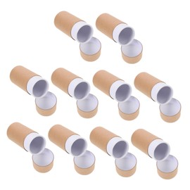 Operitacx 10pcs Essential Oil Bottle Holders Reusable Kraft Paper Packaging Tubes for Travel Tea and Crafts Containers Easy Storage