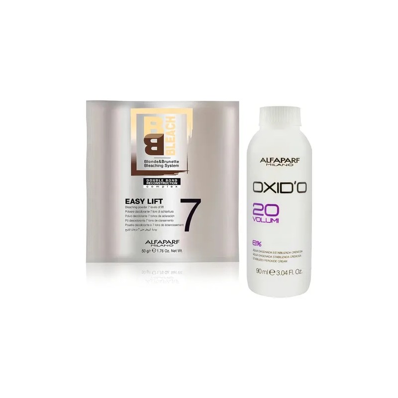 Decolorante Alfaparf 7 tonos Alfaparf tono azul para cabello x