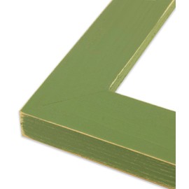 The Rusty Roof-18x24- Distressed Everly Leafy Green - Solid Wood- Handmade Wooden Frame