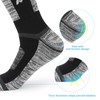 YUEVO SPORTS Men's Athletic Socks Breathable Wicking Cotton Cushioned Crew