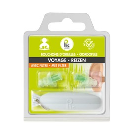 Ohrstöpsel für Transport/Reisen/Umgebungsgeräusche ● Dämpfung 18 dB ● Ultra-komfortabler Gehörschutz: 2+1 Kronen und Doppelfilter ● Hypoallergen und wiederverwendbar ● PLIC AUDIO