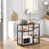 VASAGLE ALINRU Kitchen Baker’s Rack, Coffee Bar, Microwave Oven Stand,