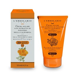 L'Erbolario Sonnencreme - mit Mohnextrakt LSF50+ , 1er Pack (1 x 125 ml)
