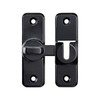 Barn Door Latches,Black 90/180 Degree Gate Lock,Zinc Alloy Right Angle